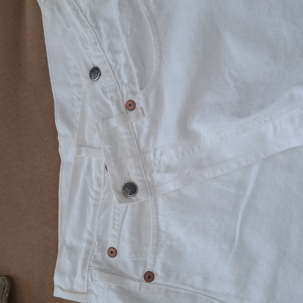 R13 White Denim Crossover Shorts NWT in Nico sz27 - Picture 2 of 14